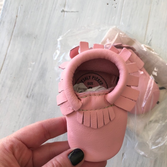 freshly picked newborn moccasins